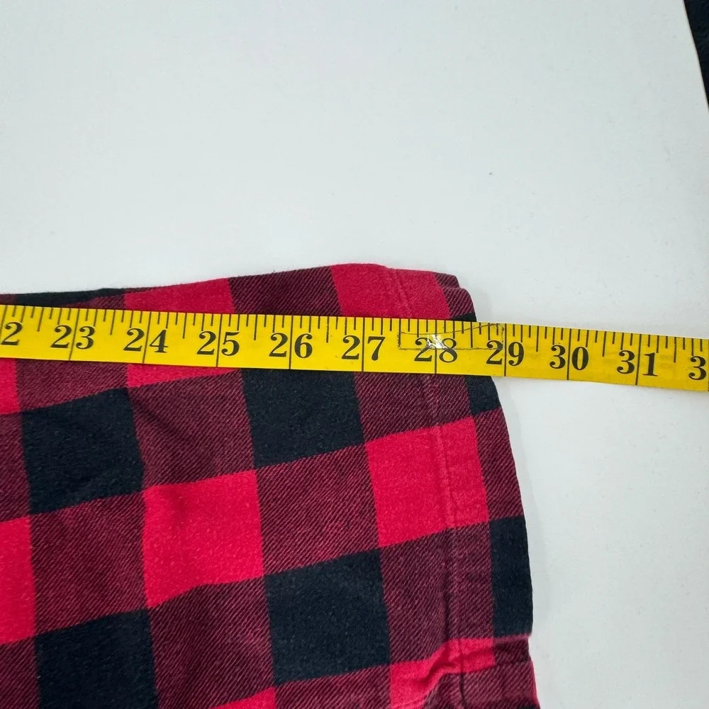 Polo Ralph Lauren Mens Pajama Pants Red Black Buffalo Plaid Size‎ S Cotton